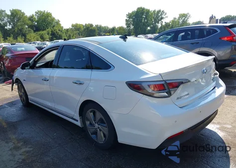 2017 Hyundai Sonata Hybrid Limited из США, поврежденный, VIN KMHE34L13HA056119